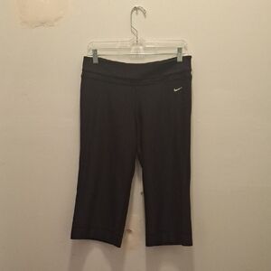 Nike Black Women's Bike Crop Shorts with Small Swoosh